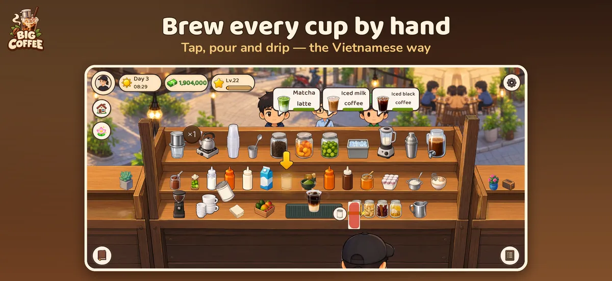 Big Coffee: Coffee Shop Tycoon screenshot 2
