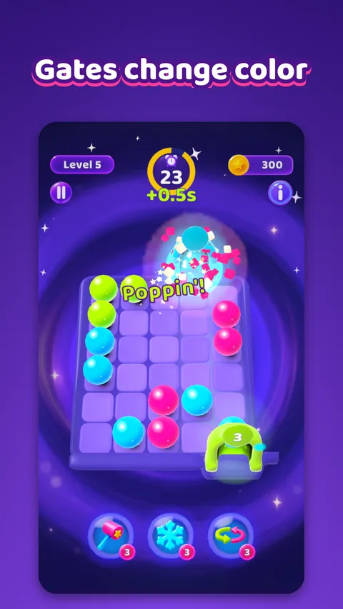 Poppin: Ball Jam: Gates that change color
