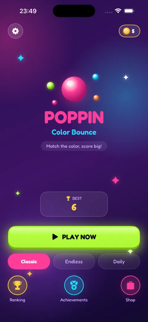 Poppin: Color Bounce screenshot 1